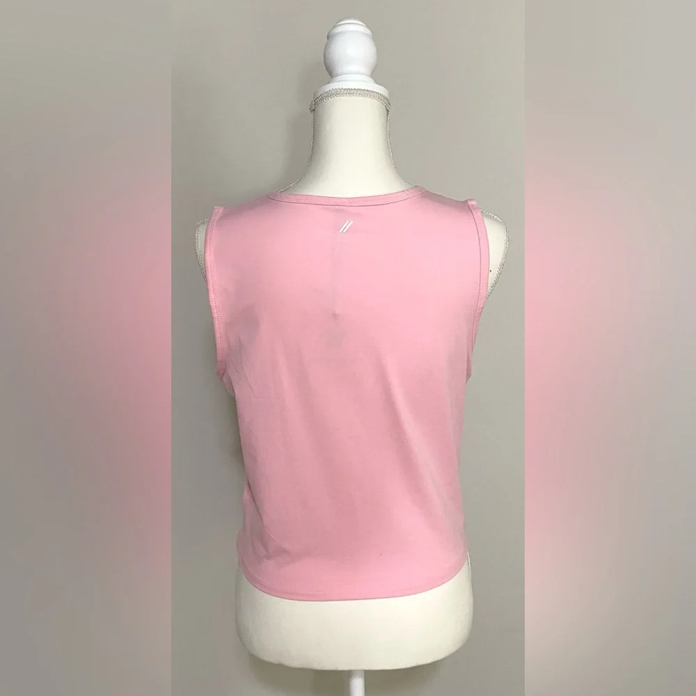 Recreation Womens L Solid Petal Pink Sleeveless Top Activewear Sporty Streetwear - Picture 5 of 16